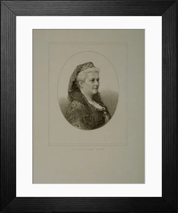 Framed Print : Portrait of the composer Louise-Aglae Massart (1827-1887) Framed Print : Portrait of the composer Louise-Aglae Massart (1827-1887)