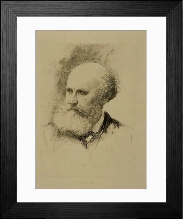 Framed Print : Portrait of the composer Charles Gounod (1818-1893)