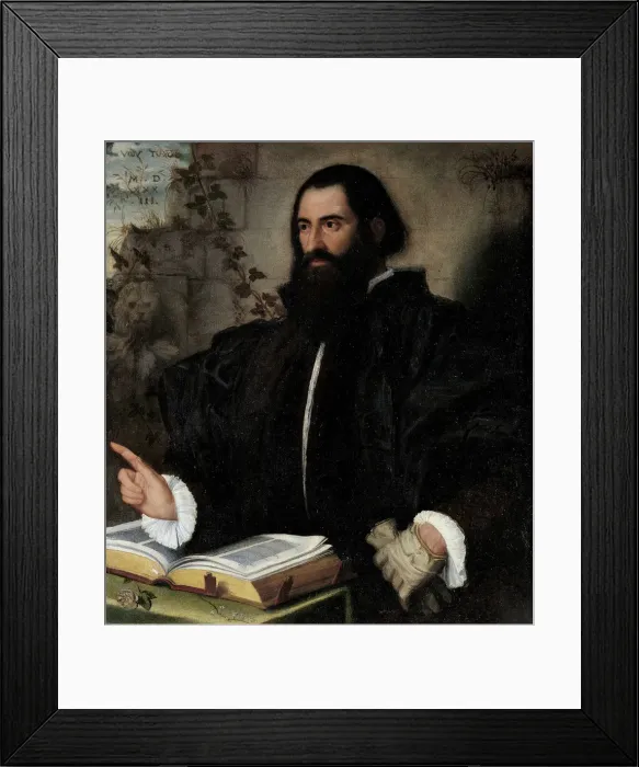 Framed Print : Portrait of Pietro Andrea Mattioli (1501-1578) Framed Print : Portrait of Pietro Andrea Mattioli (1501-1578)