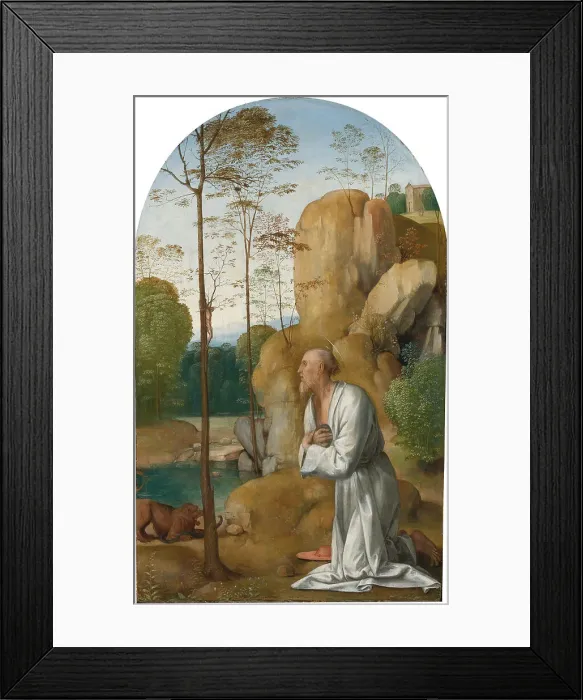 Framed Print : Saint Jerome in the Wilderness Framed Print : Saint Jerome in the Wilderness