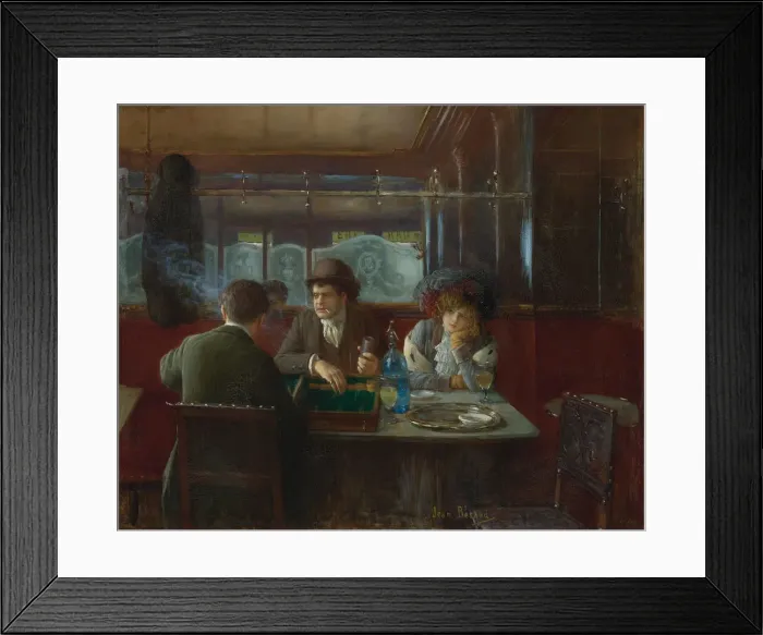 Framed Print : Backgammon at the Cafe Framed Print : Backgammon at the Cafe