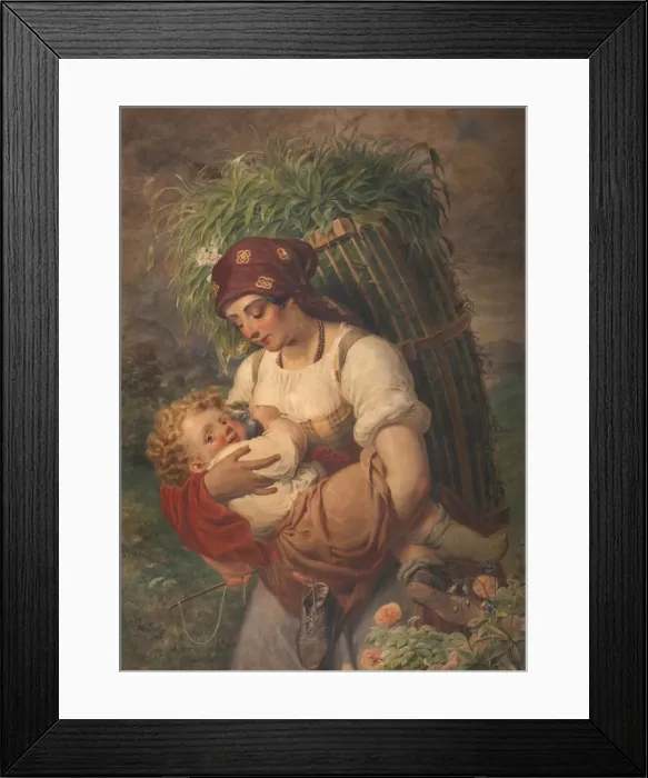 Framed Print : Mother with Child Framed Print : Mother with Child