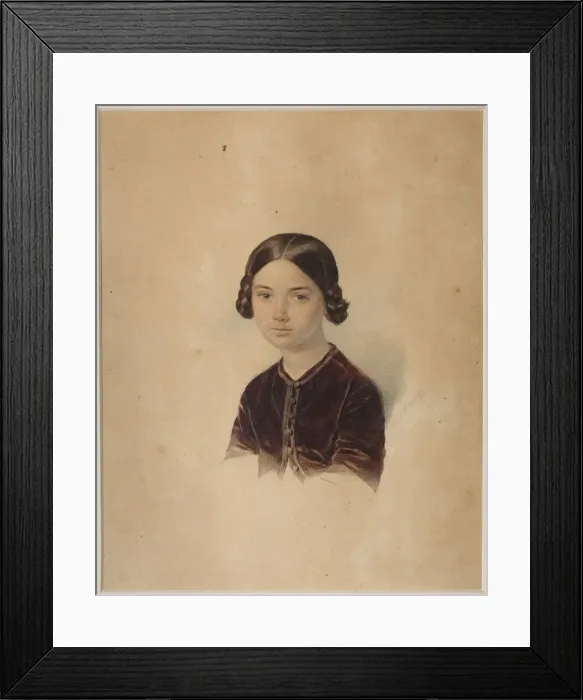 Framed Print : Portrait of Sofia Alexandrovna Briullowa (1848-1901) Framed Print : Portrait of Sofia Alexandrovna Briullowa (1848-1901)