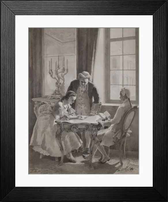 Framed Print : Teaching hour of Empress Catherine II Framed Print : Teaching hour of Empress Catherine II