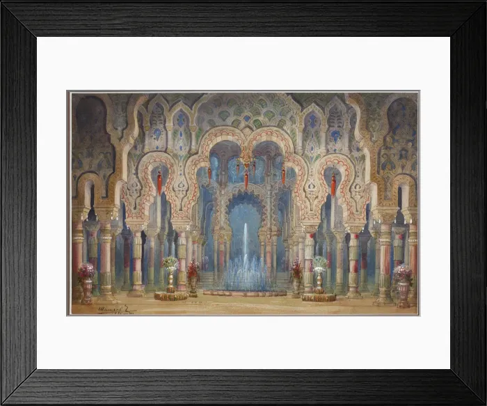 Framed Print : Stage design for the opera Ruslan and Lyudmila by M. Glinka Framed Print : Stage design for the opera Ruslan and Lyudmila by M. Glinka