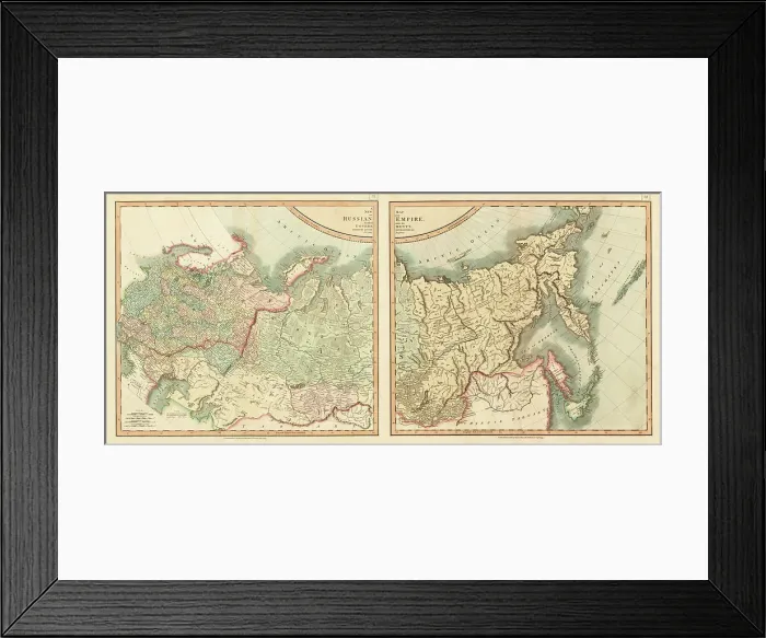 Framed Print : Map of the Russian Empire Divided into its Governments Framed Print : Map of the Russian Empire Divided into its Governments