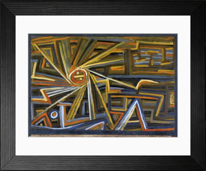Framed Print : Rayonnement et Rotation Framed Print : Rayonnement et Rotation