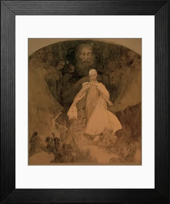 Framed Print : Study for The Age of Wisdom Framed Print : Study for The Age of Wisdom