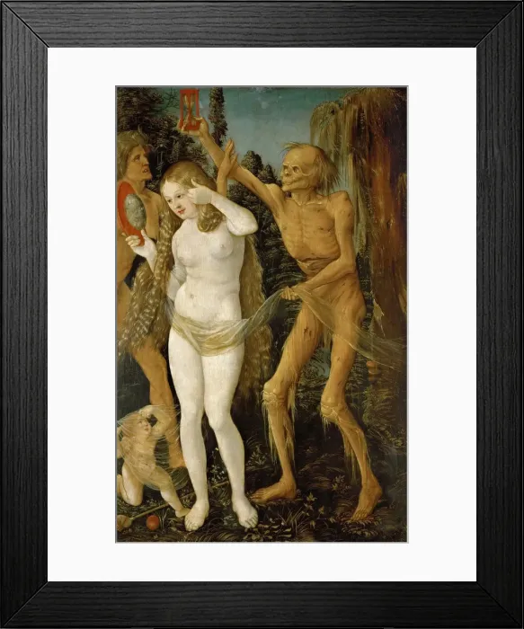 Framed Print : Three Ages of the Woman and the Death Framed Print : Three Ages of the Woman and the Death