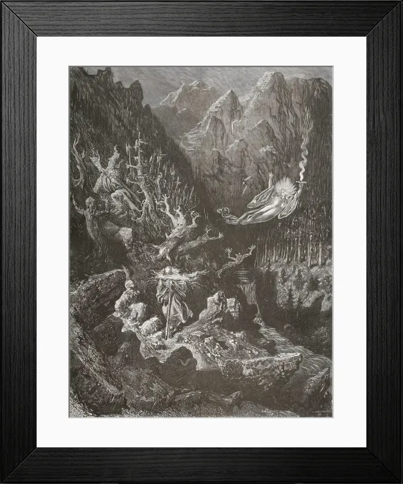 Framed Print : Illustration for The Wandering Jew Framed Print : Illustration for The Wandering Jew