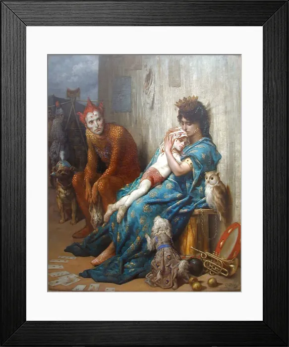 Framed Print : Entertainers also known as The Injured Child Framed Print : Entertainers also known as The Injured Child