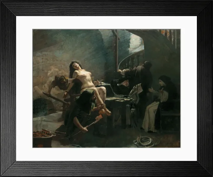 Framed Print : A Martyr of Fanaticism Framed Print : A Martyr of Fanaticism