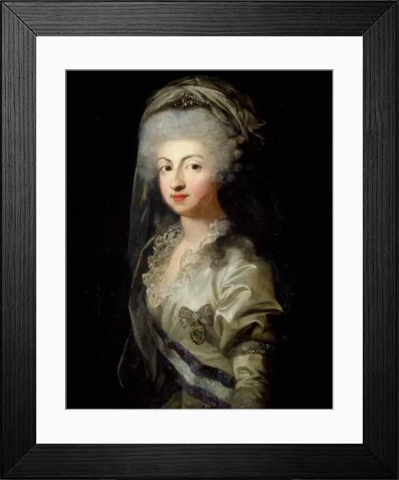 Framed Print : Portrait of Princess Carolina Maria Teresa Giuseppa of Parma (1770-1804), Late 18th century. Artist: Anonymous Framed Print : Portrait of Princess Carolina Maria Teresa Giuseppa of Parma (1770-1804), Late 18th century. Artist: Anonymous