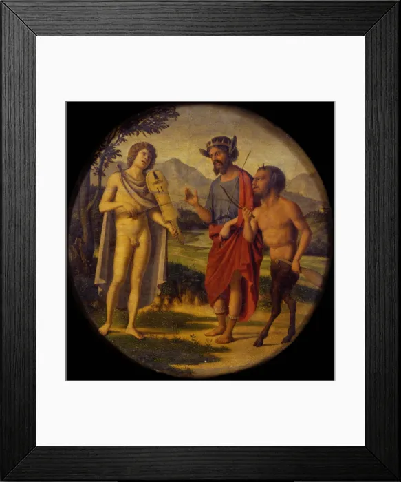 Framed Print : The Judgement of Midas, 1505-1508. Artist: Cima da Conegliano, Giovanni Battista (ca. 1459-1517) Framed Print : The Judgement of Midas, 1505-1508. Artist: Cima da Conegliano, Giovanni Battista (ca. 1459-1517)