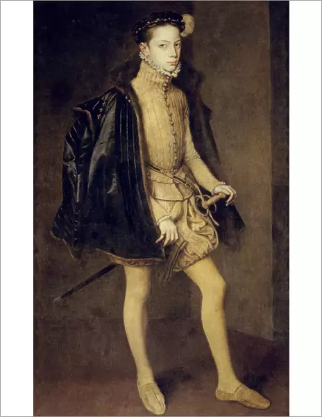 Portrait of Alessandro Farnese (1545?1592), Duke of Parma, 1557. Artist: Mor, Antonis (Anthonis) (c. 1517-1577)