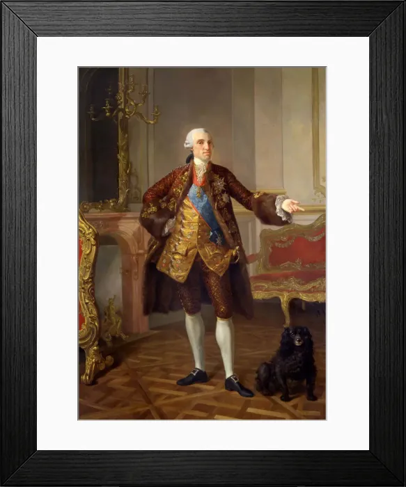 Framed Print : Portrait of Philip I (1720-1765), Duke of Parma, 1765. Artist: Pecheux, Laurent (1729-1821) Framed Print : Portrait of Philip I (1720-1765), Duke of Parma, 1765. Artist: Pecheux, Laurent (1729-1821)