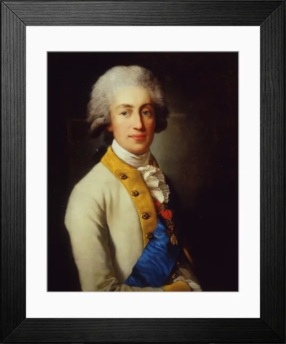 Framed Print : Portrait of Prince Maximilian of Saxony (1759-1838), Late 18th cent Artist: Anonymous Framed Print : Portrait of Prince Maximilian of Saxony (1759-1838), Late 18th cent Artist: Anonymous