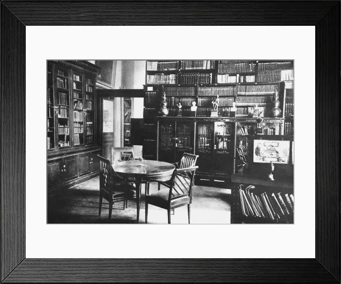 Framed Print : Ostafyevo Estate. The study and the library of Prince Andrei Vyazemsky, End of 19th century. Artist: Anonymous Framed Print : Ostafyevo Estate. The study and the library of Prince Andrei Vyazemsky, End of 19th century. Artist: Anonymous
