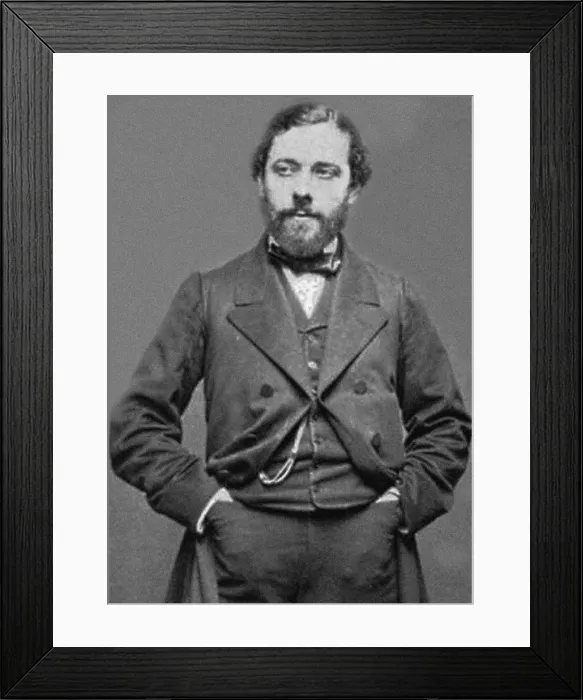 Framed Print : Portrait of Emile Durand (1830-1903), 1860. Artist: Carjat, Etienne (1828-1906) Framed Print : Portrait of Emile Durand (1830-1903), 1860. Artist: Carjat, Etienne (1828-1906)