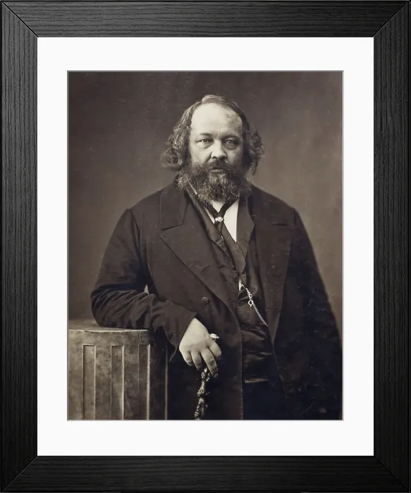 Framed Print : Portrait of Mikhail Alexandrovich Bakunin (1814-1876), ca 1860. Artist: Nadar, Gaspard-Felix (1820-1910) Framed Print : Portrait of Mikhail Alexandrovich Bakunin (1814-1876), ca 1860. Artist: Nadar, Gaspard-Felix (1820-1910)