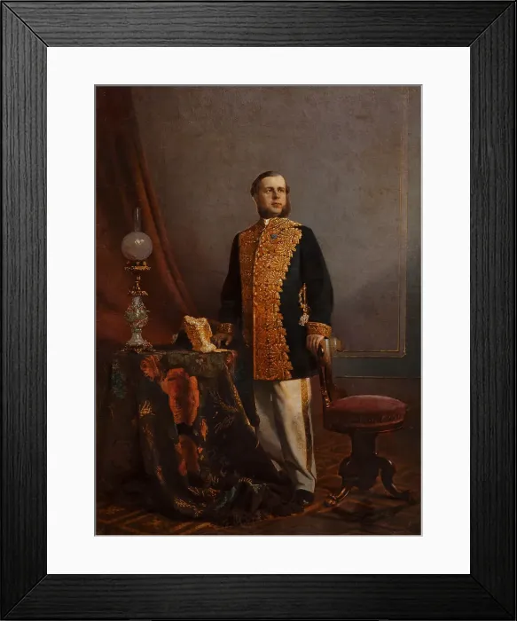 Framed Print : Portrait of Vasily Yuryevich Poznansky (1828-1900), 1860s. Artist: Anonymous Framed Print : Portrait of Vasily Yuryevich Poznansky (1828-1900), 1860s. Artist: Anonymous