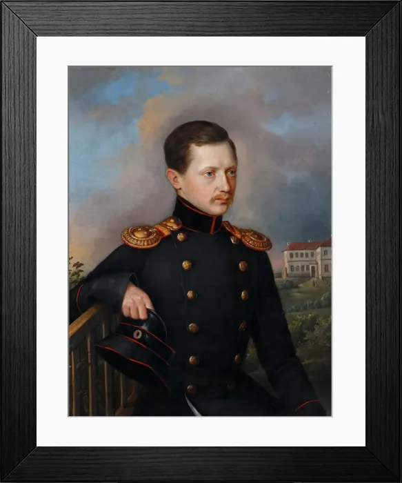 Framed Print : Portrait of Nikolai Semyonovich Korsakov (1819-1889), ca. 1849. Artist: Anonymous Framed Print : Portrait of Nikolai Semyonovich Korsakov (1819-1889), ca. 1849. Artist: Anonymous