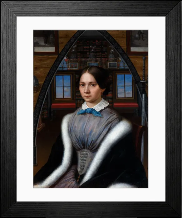 Framed Print : Portrait of Natalia Nikolaevna Korsakova, ca. 1849. Artist: Anonymous Framed Print : Portrait of Natalia Nikolaevna Korsakova, ca. 1849. Artist: Anonymous
