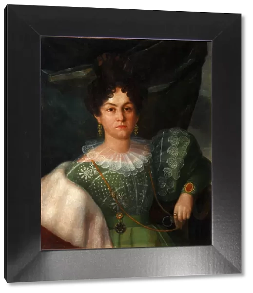 Portrait of Anna Borisovna Bakunina (1802-1835), 1832. Artist: Streshnev, Yakov (active First Half of 19 cen. )
