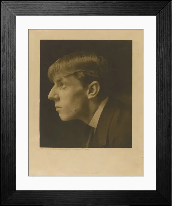 Framed Print : Aubrey Beardsley. Artist: Evans, Frederick Henry (1853-1943) Framed Print : Aubrey Beardsley. Artist: Evans, Frederick Henry (1853-1943)