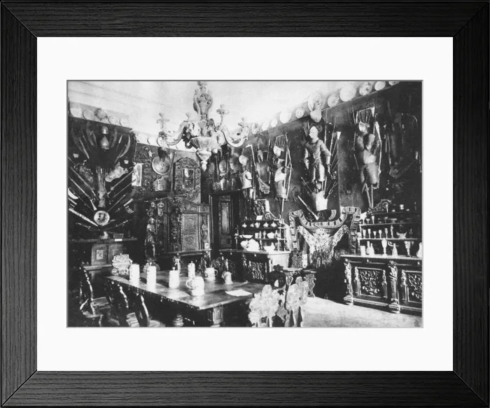 Framed Print : Ostafyevo Estate. The Great Dining Room, End of 19th century. Artist: Anonymous Framed Print : Ostafyevo Estate. The Great Dining Room, End of 19th century. Artist: Anonymous