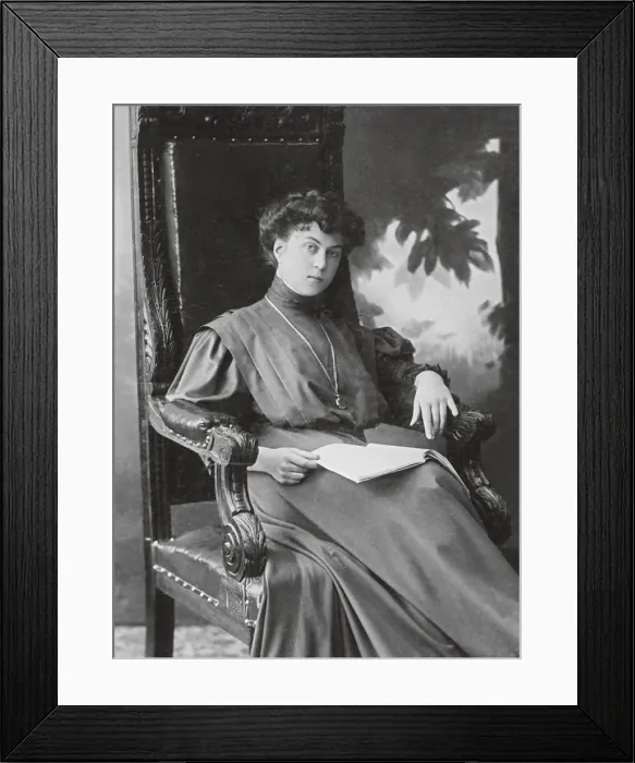Framed Print : Alexandra Mikhailovna Kollontai (1872-1952), 1910s. Artist: Anonymous Framed Print : Alexandra Mikhailovna Kollontai (1872-1952), 1910s. Artist: Anonymous