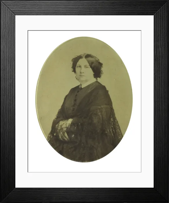 Framed Print : Anna Grigorievna Filosofova (1815-1892), 1850-1860s. Artist: Anonymous Framed Print : Anna Grigorievna Filosofova (1815-1892), 1850-1860s. Artist: Anonymous