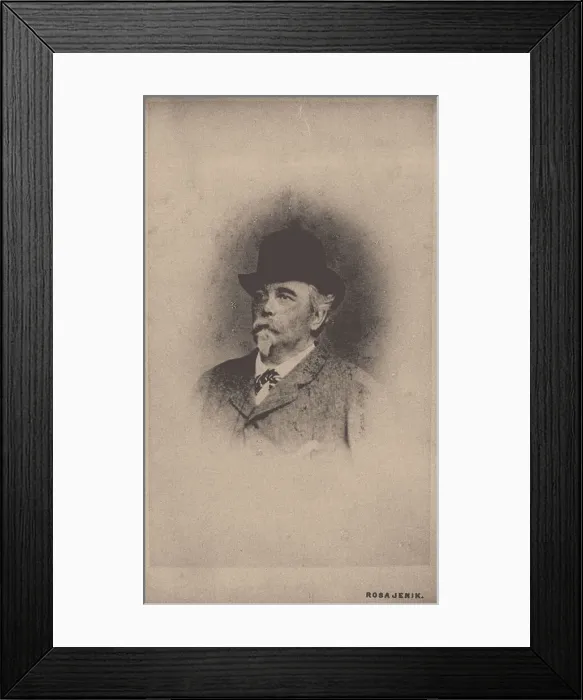 Framed Print : Portrait of August Zang (1807-1888). Artist: Jenik, Rosa (1853-1913) Framed Print : Portrait of August Zang (1807-1888). Artist: Jenik, Rosa (1853-1913)