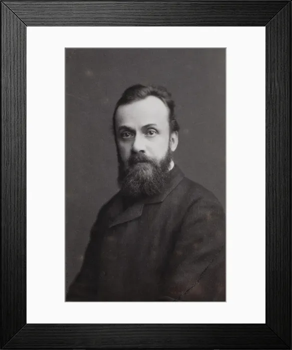 Framed Print : Portrait of the writer Gleb Ivanovich Uspensky (1843?1902), 1870. Artist: Levitsky, Sergei Lvovich (1819-1898) Framed Print : Portrait of the writer Gleb Ivanovich Uspensky (1843?1902), 1870. Artist: Levitsky, Sergei Lvovich (1819-1898)
