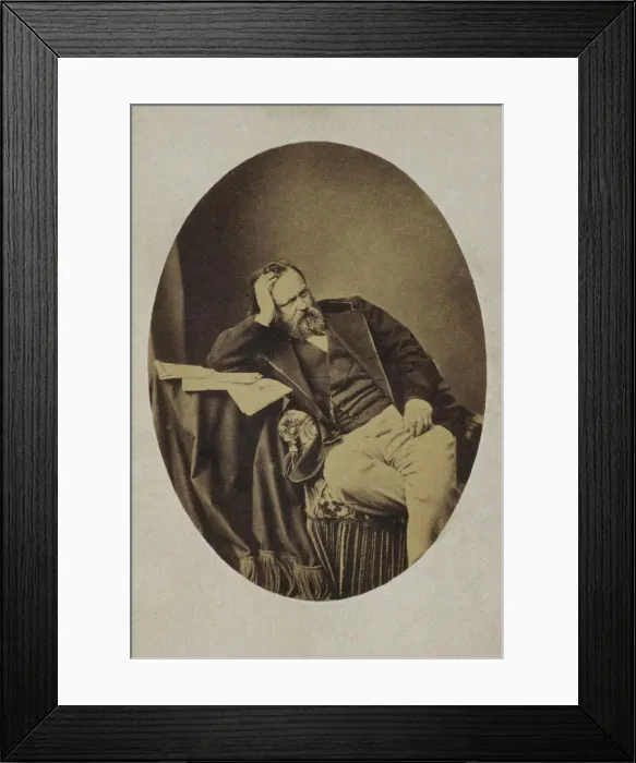 Framed Print : Portrait of Aleksandr Ivanovich Herzen (1812-1870), c. 1861. Artist: Levitsky, Sergei Lvovich (1819-1898) Framed Print : Portrait of Aleksandr Ivanovich Herzen (1812-1870), c. 1861. Artist: Levitsky, Sergei Lvovich (1819-1898)