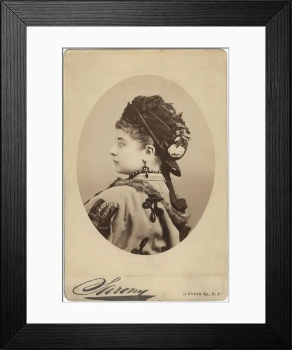 Framed Print : Portrait of Pauline Lucca (1841-1908). Artist: Sarony, Napoleon (1821-1896) Framed Print : Portrait of Pauline Lucca (1841-1908). Artist: Sarony, Napoleon (1821-1896)