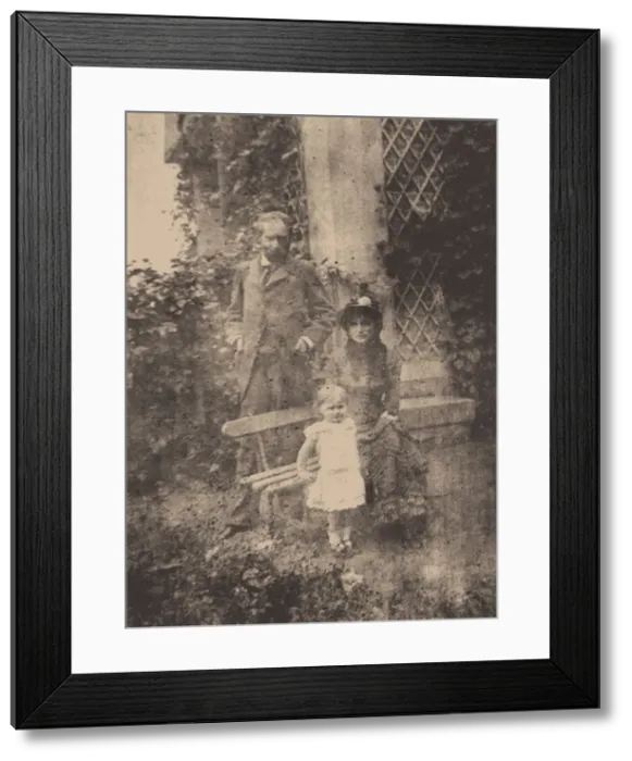 Framed Print : Berthe Morisot, her husband Eugene Manet and their daughter, Julie, ca 1881. Artist: Anonymous Framed Print : Berthe Morisot, her husband Eugene Manet and their daughter, Julie, ca 1881. Artist: Anonymous