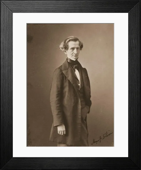 Framed Print : Portrait of Hector Berlioz (1803-1869), c. 1850. Artist: Pierson, Pierre-Louis (1822-1913) Framed Print : Portrait of Hector Berlioz (1803-1869), c. 1850. Artist: Pierson, Pierre-Louis (1822-1913)