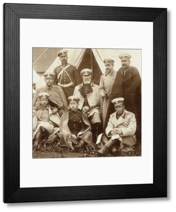 Framed Print : Nikolai Nikolaevich, prince Odoevsky-Maslov (in the middle) with the officers of the Life Guard Cava Artist: Anonymous Framed Print : Nikolai Nikolaevich, prince Odoevsky-Maslov (in the middle) with the officers of the Life Guard Cava Artist: Anonymous