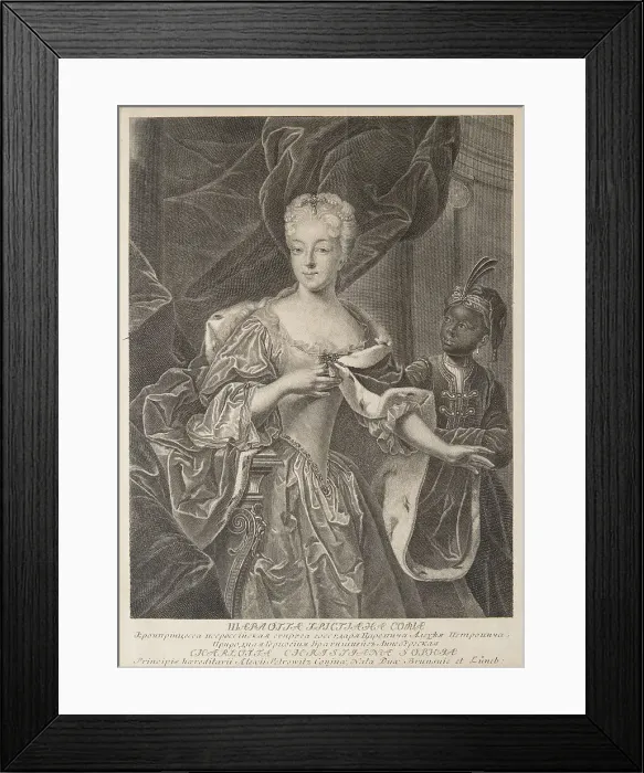 Framed Print : Portrait of Princess Charlotte of Brunswick-Wolfenbuttel (1694-1715), wife of Tsarevich Alexei Petro Artist: Wortmann, Christian Albrecht (1680-1760) Framed Print : Portrait of Princess Charlotte of Brunswick-Wolfenbuttel (1694-1715), wife of Tsarevich Alexei Petro Artist: Wortmann, Christian Albrecht (1680-1760)
