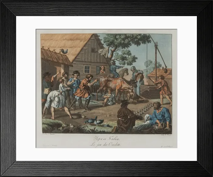 Framed Print : Boys playing Knucklebones (Babki), ca 1812. Artist: Korneev (Karneev), Yemelyan Mikhaylovich (ca 1780-after 1839) Framed Print : Boys playing Knucklebones (Babki), ca 1812. Artist: Korneev (Karneev), Yemelyan Mikhaylovich (ca 1780-after 1839)