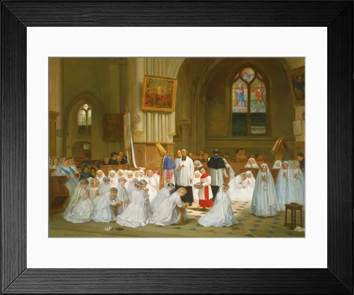Framed Print : Confirmation at Villiers-le-Bel Framed Print : Confirmation at Villiers-le-Bel