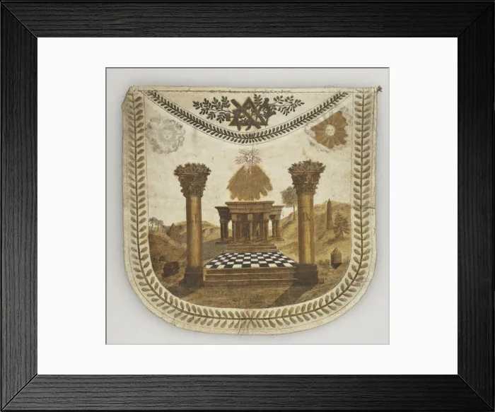 Framed Print : Masonic Master Apron, Russia Framed Print : Masonic Master Apron, Russia