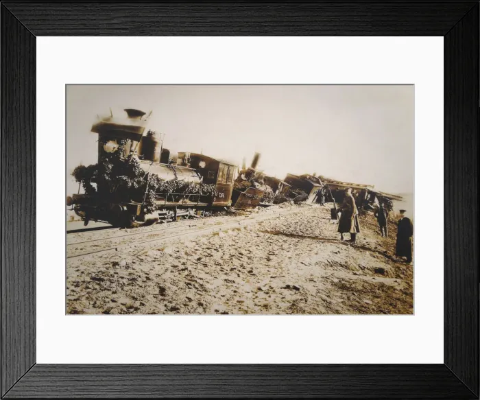 Framed Print : The Borki train disaster on October 29, 1888 Framed Print : The Borki train disaster on October 29, 1888