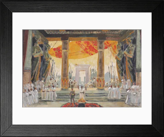 Framed Print : Stage design for the opera Salammbo by Modest Mussorgsky Framed Print : Stage design for the opera Salammbo by Modest Mussorgsky