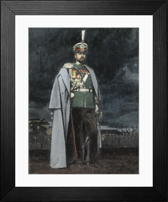 Framed Print : Portrait of General Dimitri Ivanovich Oznobishin (1869-1956)