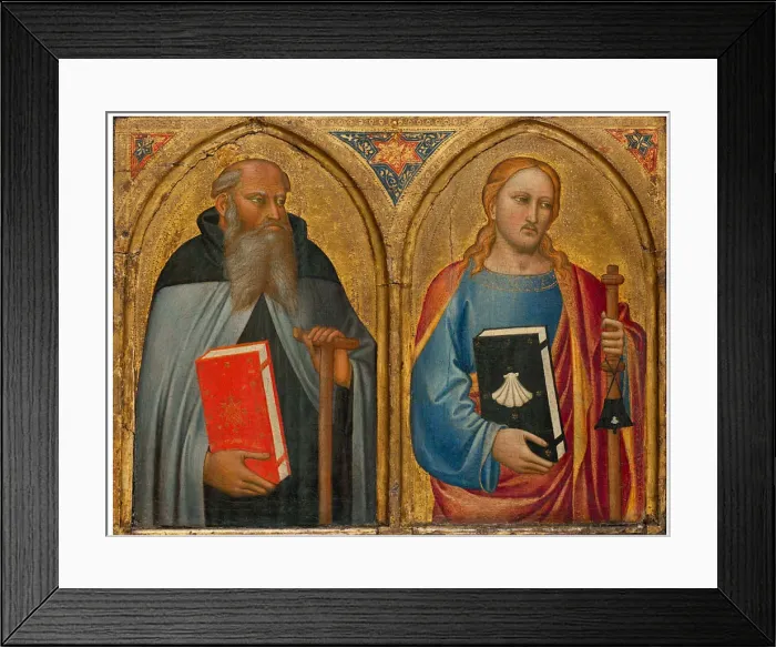 Framed Print : The Saints Anthony and James the Great Framed Print : The Saints Anthony and James the Great