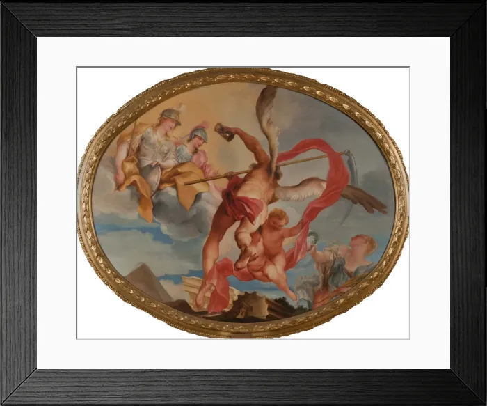 Framed Print : The Time, Minerva and Fama Framed Print : The Time, Minerva and Fama
