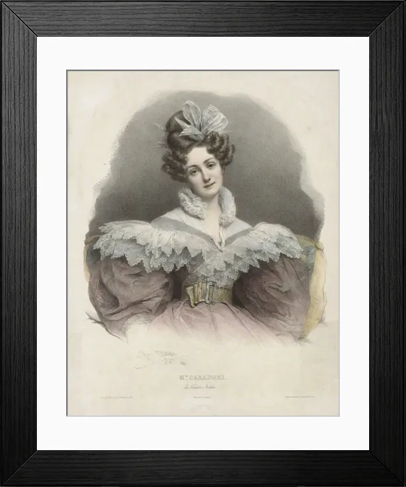 Framed Print : Maria Caterina Rosalbina Caradori-Allan (1800-1865) Framed Print : Maria Caterina Rosalbina Caradori-Allan (1800-1865)