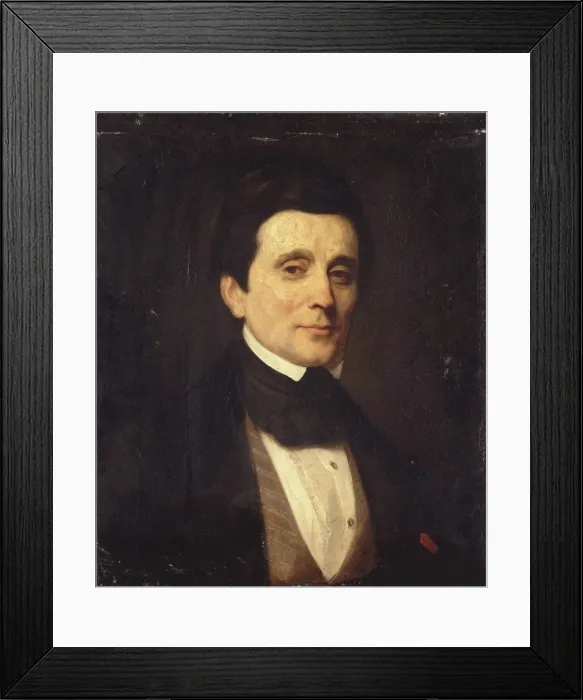 Framed Print : Portrait of Emile Deschamps (1791-1871) Framed Print : Portrait of Emile Deschamps (1791-1871)
